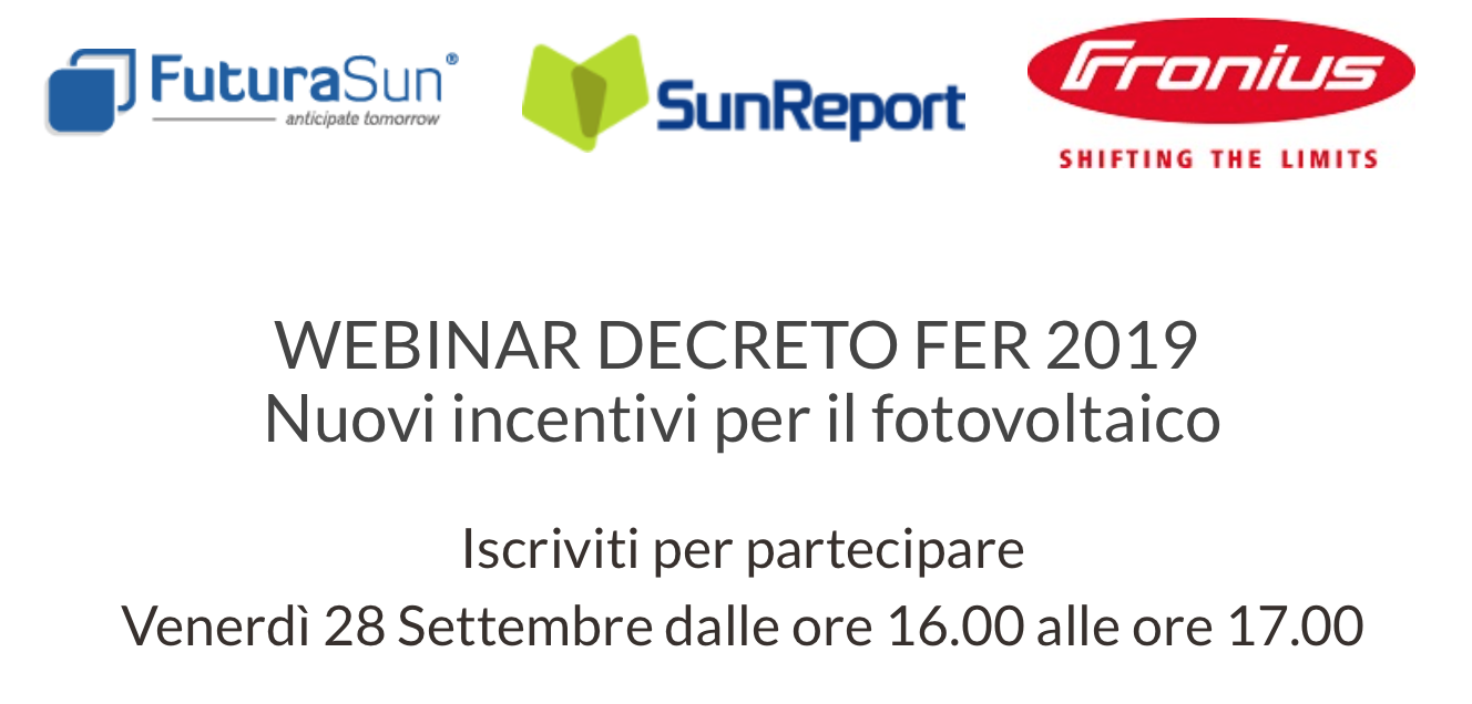 Webinar - DECRETO FER 2019